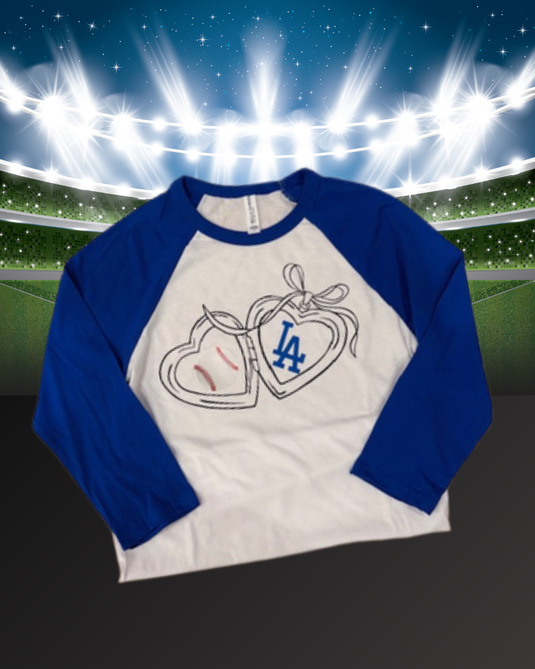 LA Locket Baseball Tee